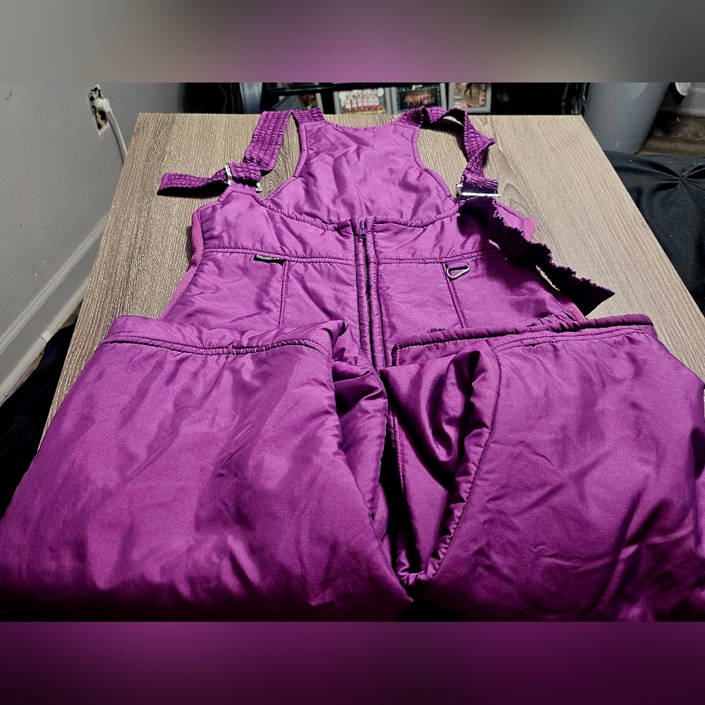 Womens Vintage Snuggler Snow Overall/bibs purple size 10